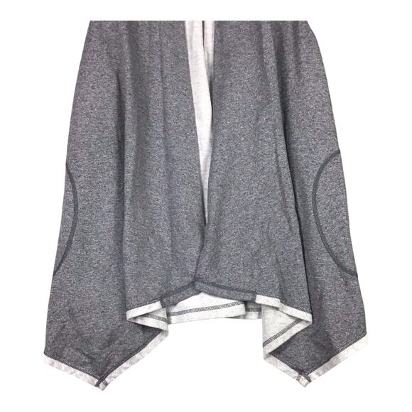 Ruby Rd Women’s Vest M Gray Open Front Asymmetrical Hem Pockets Trim - Picture 10 of 16